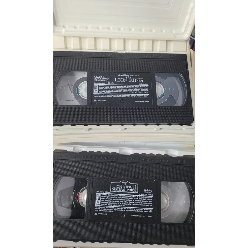 The Lion King And The Lion King 2 Simba's Pride VHS‎